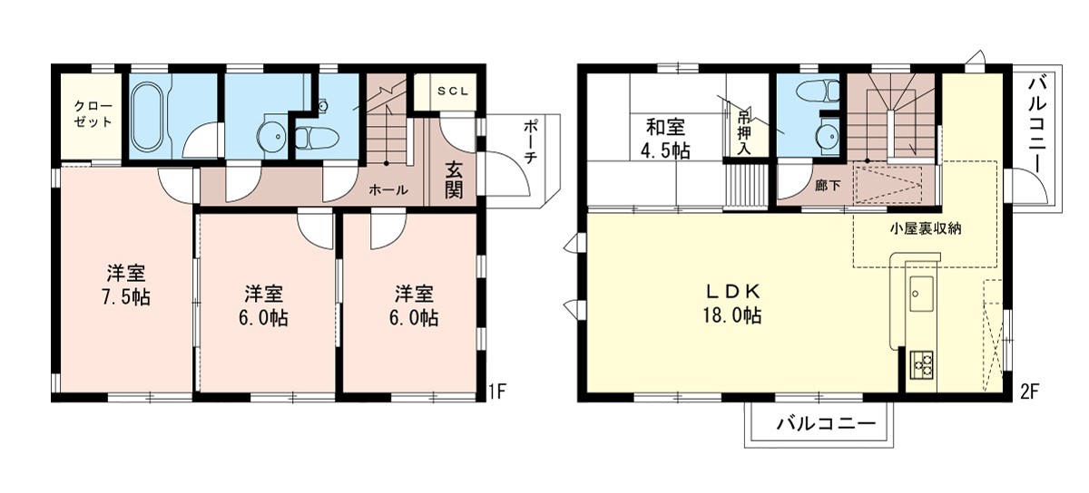 中板橋戸建の間取り写真