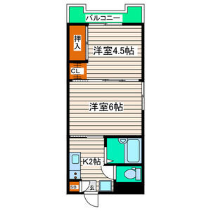 東仙台レジデンスの間取り写真