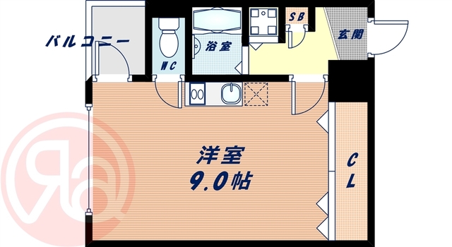 3-5北堀江の間取り写真