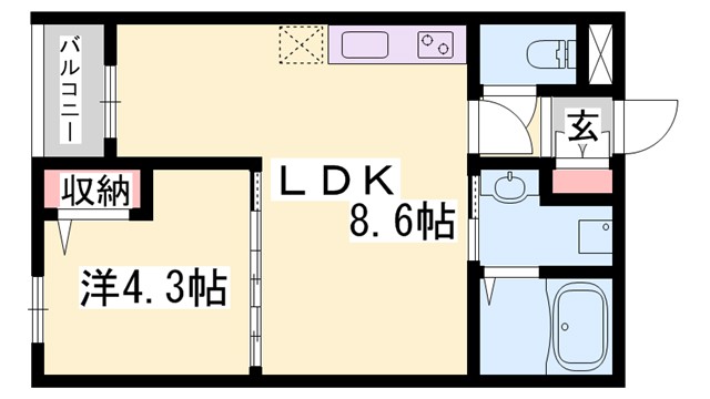 ALMO姫路駅前の間取り写真