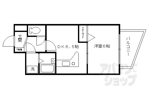 エスリード京都河原町の間取り写真
