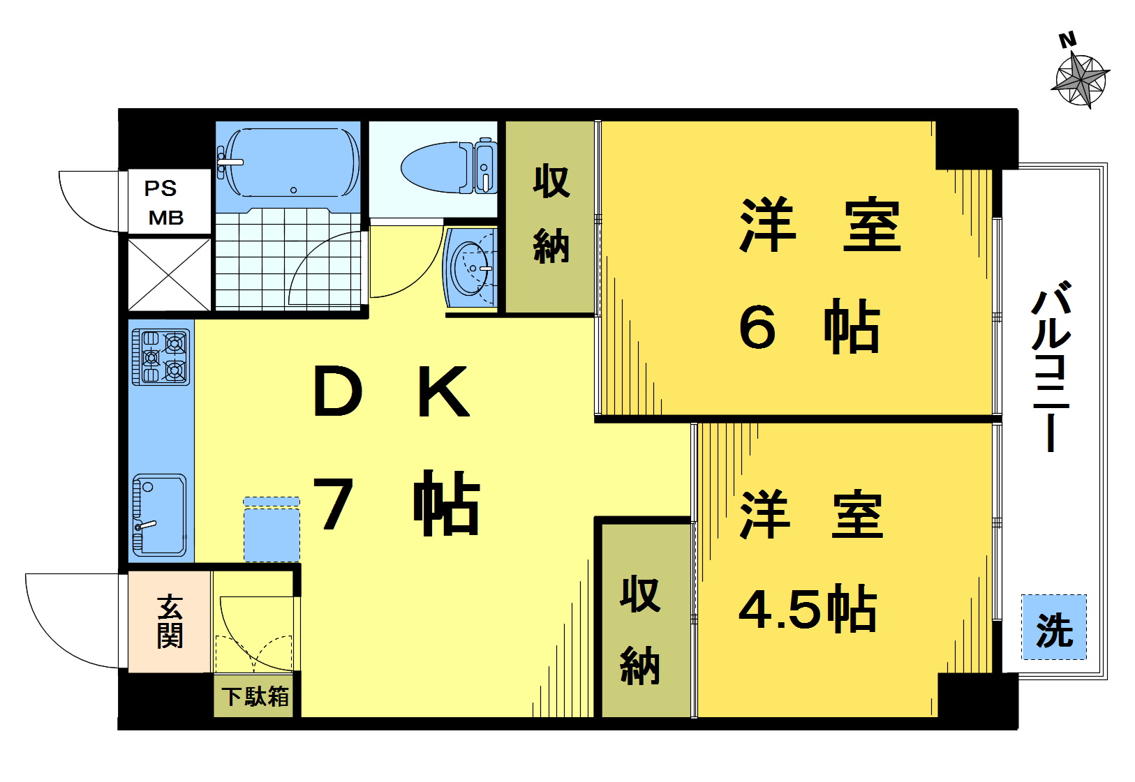 トーア早稲田マンションの間取り写真