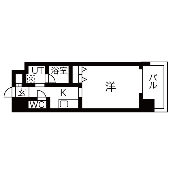 地下鉄東山線 八田駅 徒歩2分 13階建 築6年の間取り写真