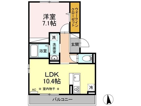 ソレアード1の間取り写真