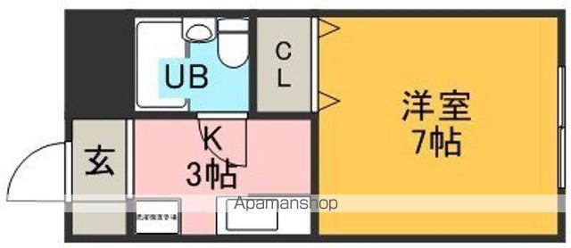 阪急宝塚線 服部天神駅 徒歩11分 3階建 築42年の間取り写真