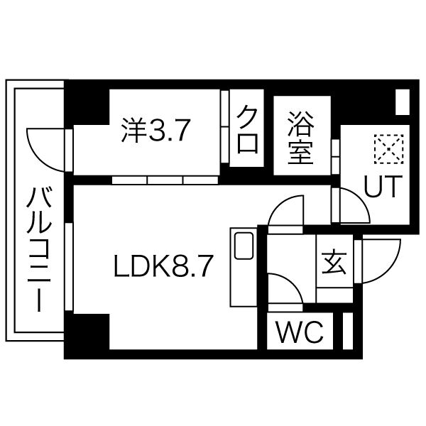 Alpha Ph 南平岸の間取り写真