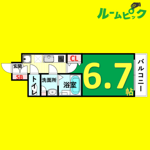 地下鉄鶴舞線 鶴舞駅 徒歩5分 14階建 築19年の間取り写真