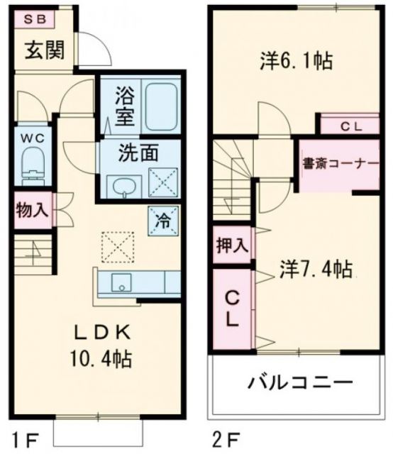 リークフィールドの間取り写真