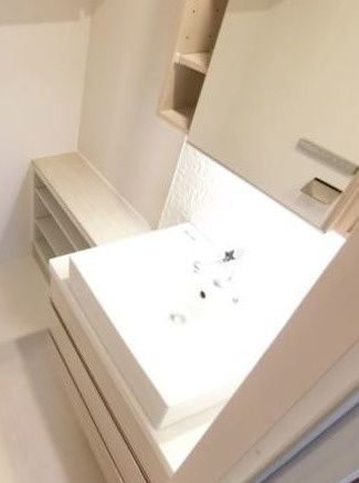 洗面設備　使いやすい洗面所です