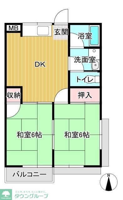 コスモハイツ三郷の間取り写真