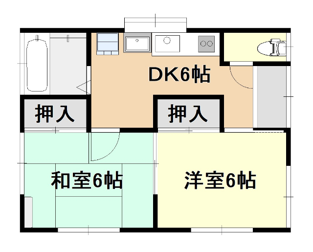 小川町青山貸家の間取り写真