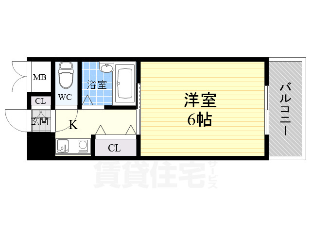 エクセレント上新8の間取り写真