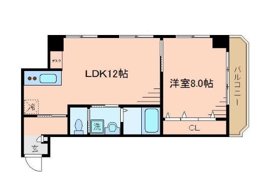 ＪＲ山手線 鶯谷駅 徒歩4分 4階建 築40年の間取り写真