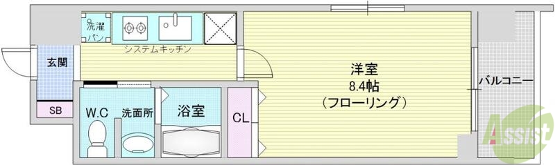 グランカーサ梅田北の間取り写真