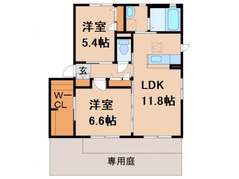 わかやま電鉄貴志川線 神前駅 徒歩4分 2階建 築15年の間取り写真