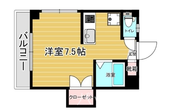 スリム箱崎の間取り写真
