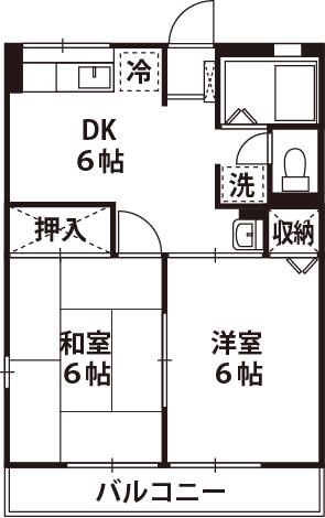 山王ハイツの間取り