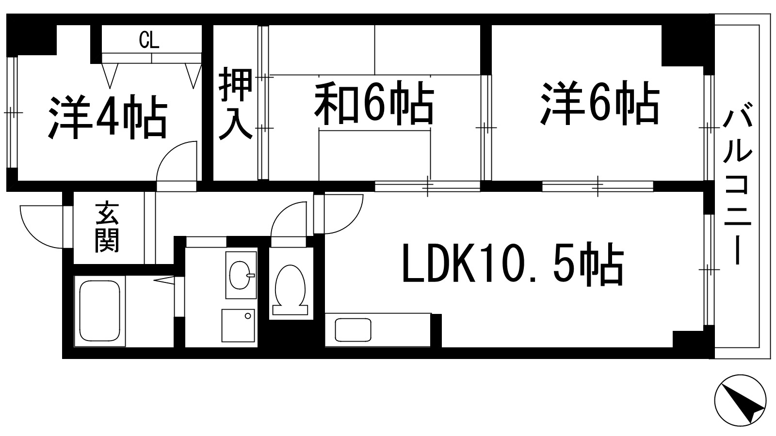 グリーンヒル池田の間取り