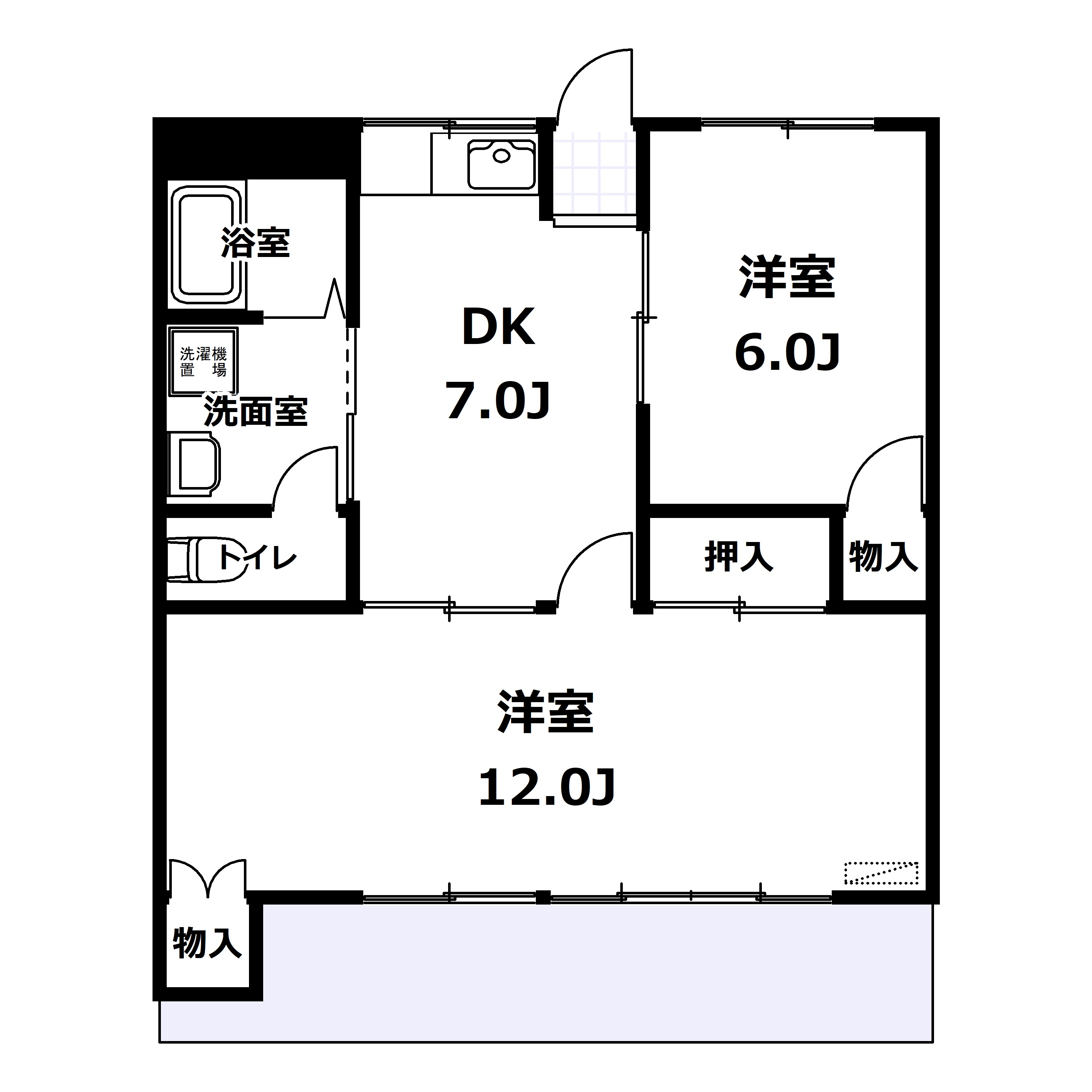 マンション油屋の間取り