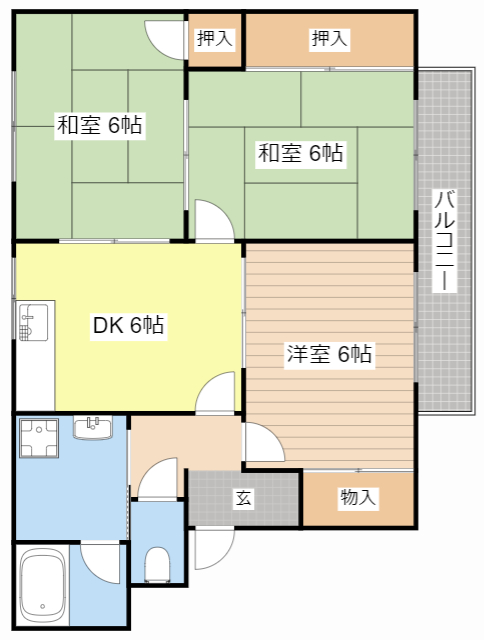 第1・第2コーポエイトの間取り