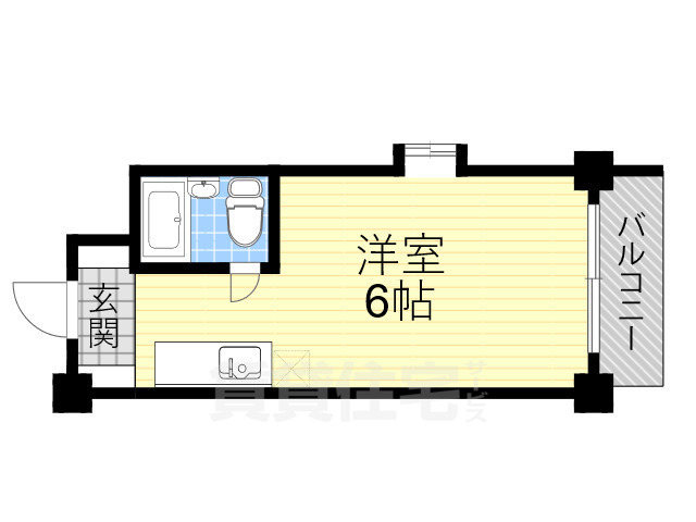 大阪市淀川区新北野のマンションの間取り