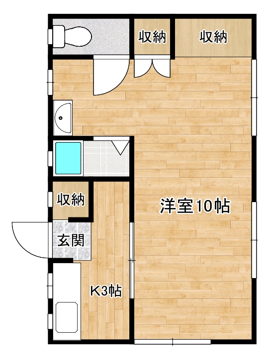 岡本アパートの間取り