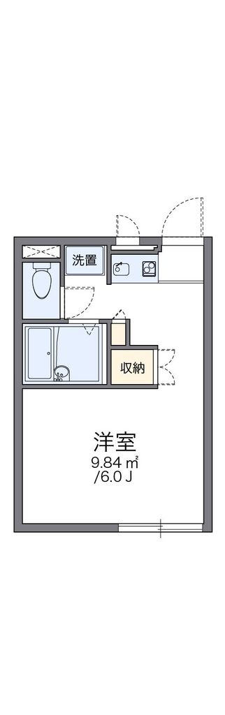 レオパレスクラージュの間取り