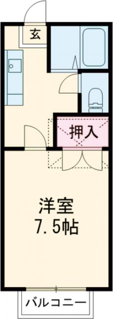 ロイヤルメゾン　Dの間取り