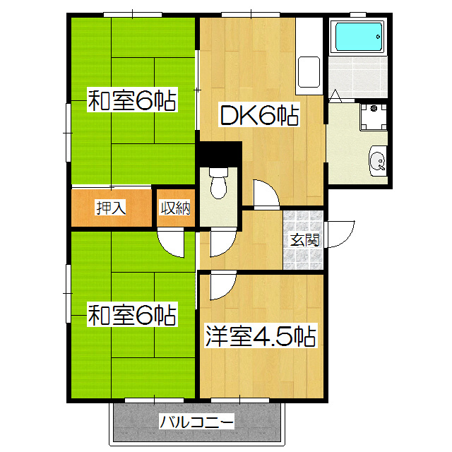 ジュネス山科の間取り