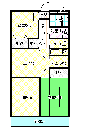 ユーミー　和田山の間取り