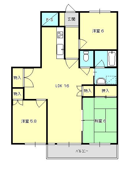 メゾン朝気の間取り