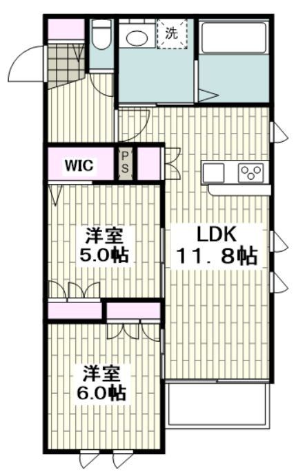 逗子市久木のマンションの間取り