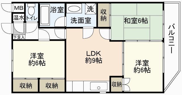 廿ハイムの間取り