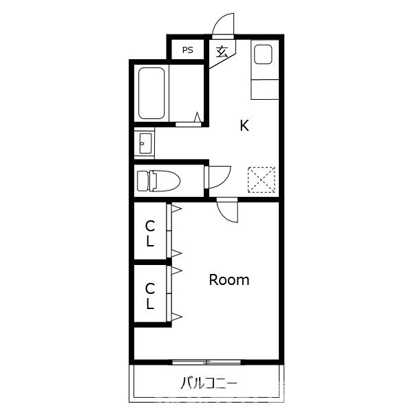 リブライフ蔵本の間取り