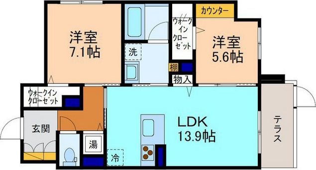 トゥールモンドルポの間取り