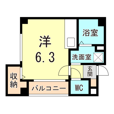 明石市樽屋町のマンションの間取り