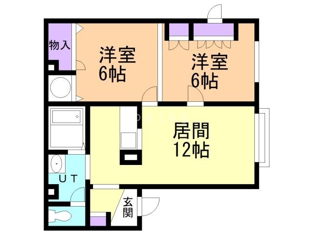 ハレ山鼻Ｂの間取り