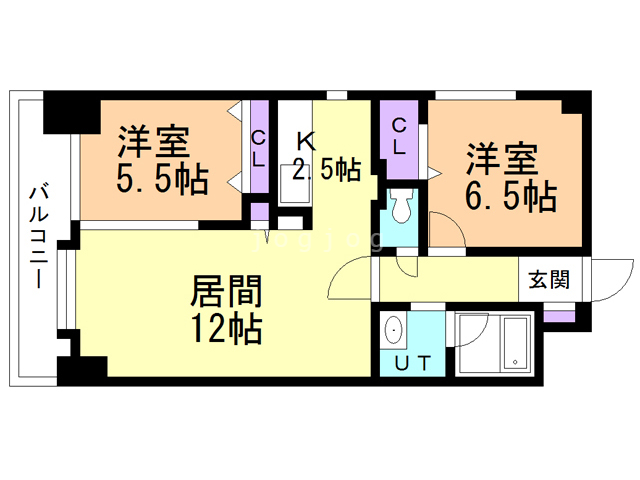 ラディア近代美術館前の間取り