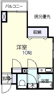 大正町中村コーポの間取り