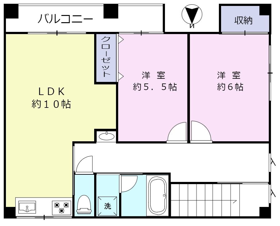 江東区大島のマンションの間取り