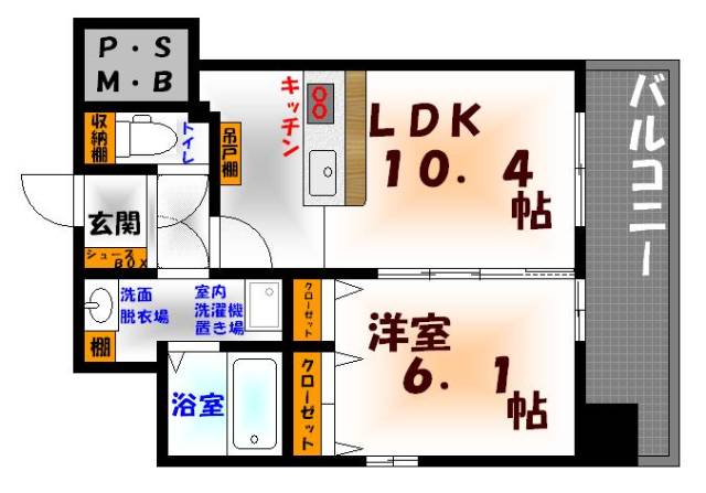 シティタワープレミアムの間取り