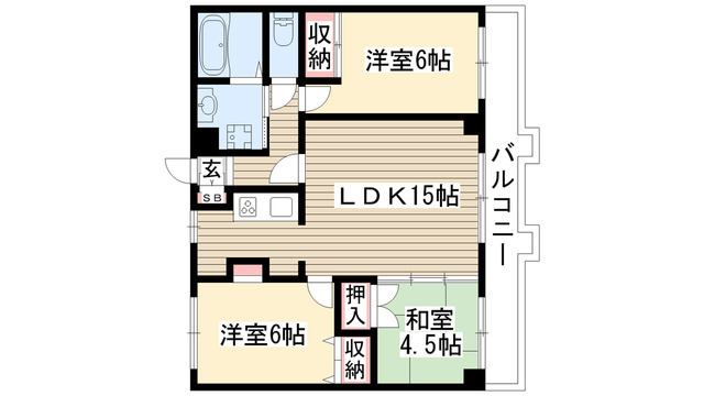 パルナス猪高台の間取り