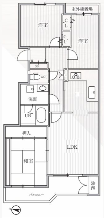 T’s garden横浜反町の間取り