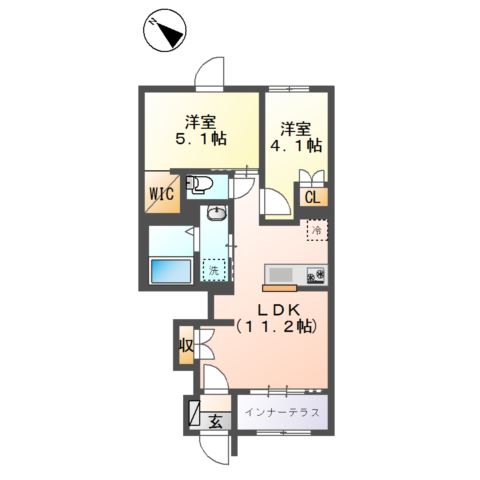 仮）舎人２丁目３番アパート新築工事の間取り