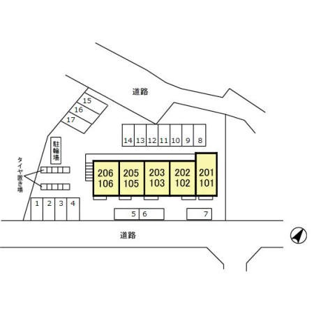 【アネシスの駐車場】