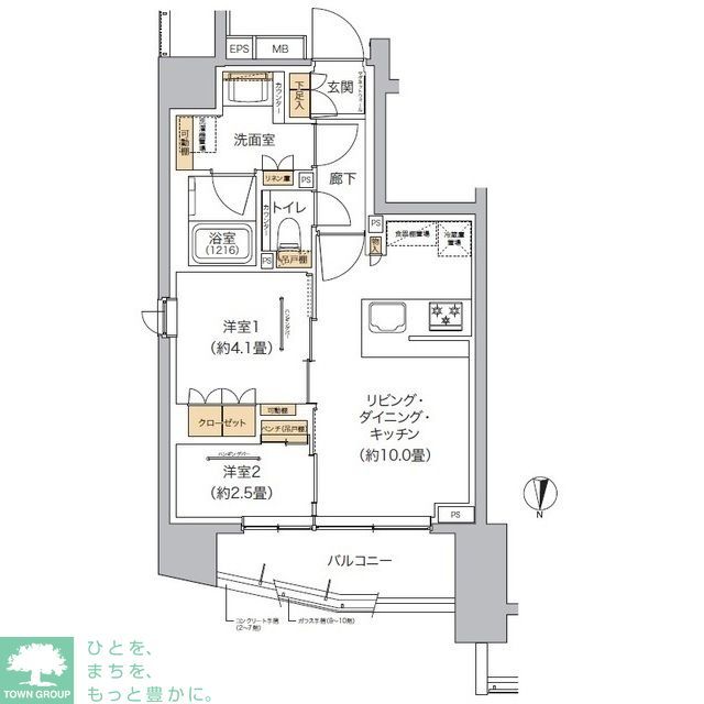 【豊島区東池袋のマンションの間取り】