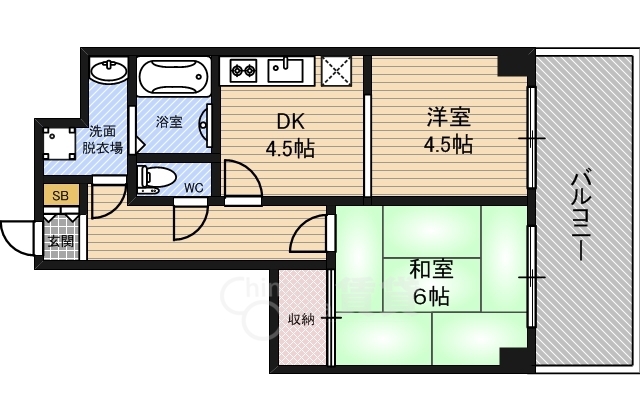 Mプラザ城東五番館の間取り