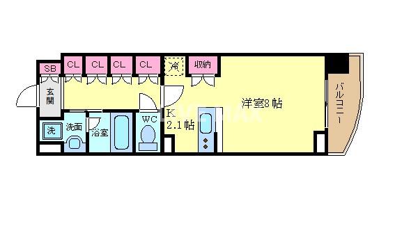 ベラジオ五条堀川の間取り