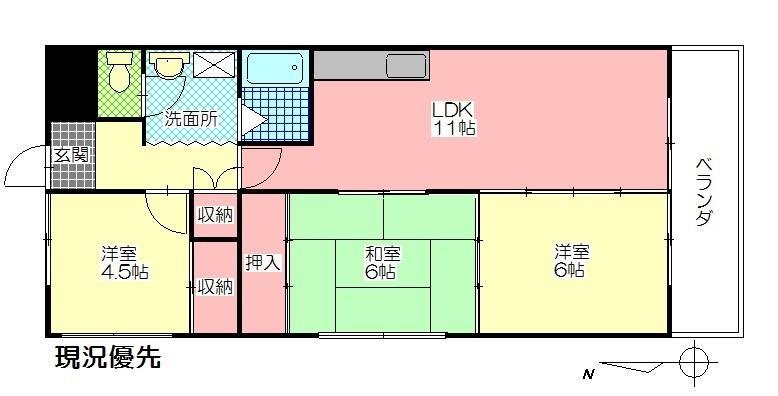 サンリラ駅前の間取り