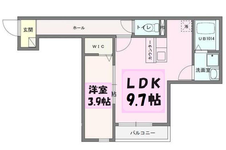 吉川市木売のアパートの間取り